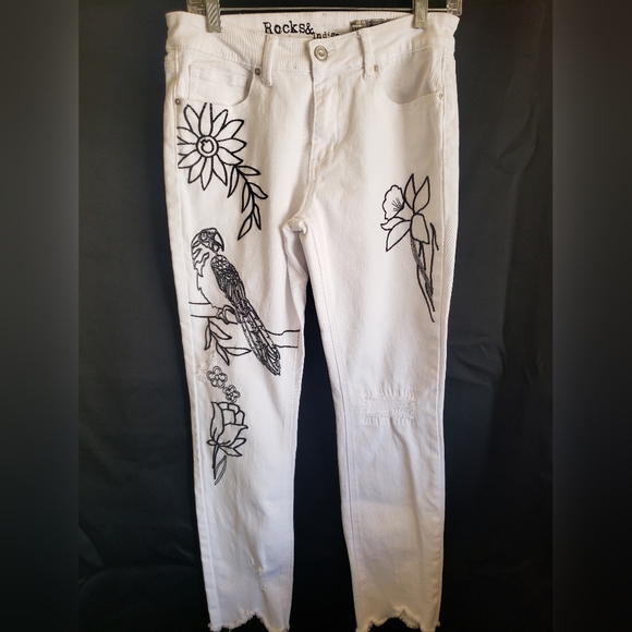 Rocks & Indigo Raw Hem Jeans size 12/30. FF16 - Picture 1 of 11